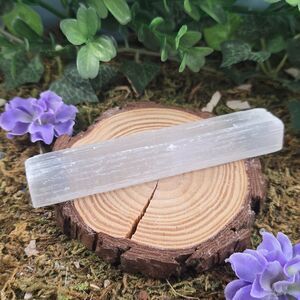 Small Raw Selenite Stick, Wand #5